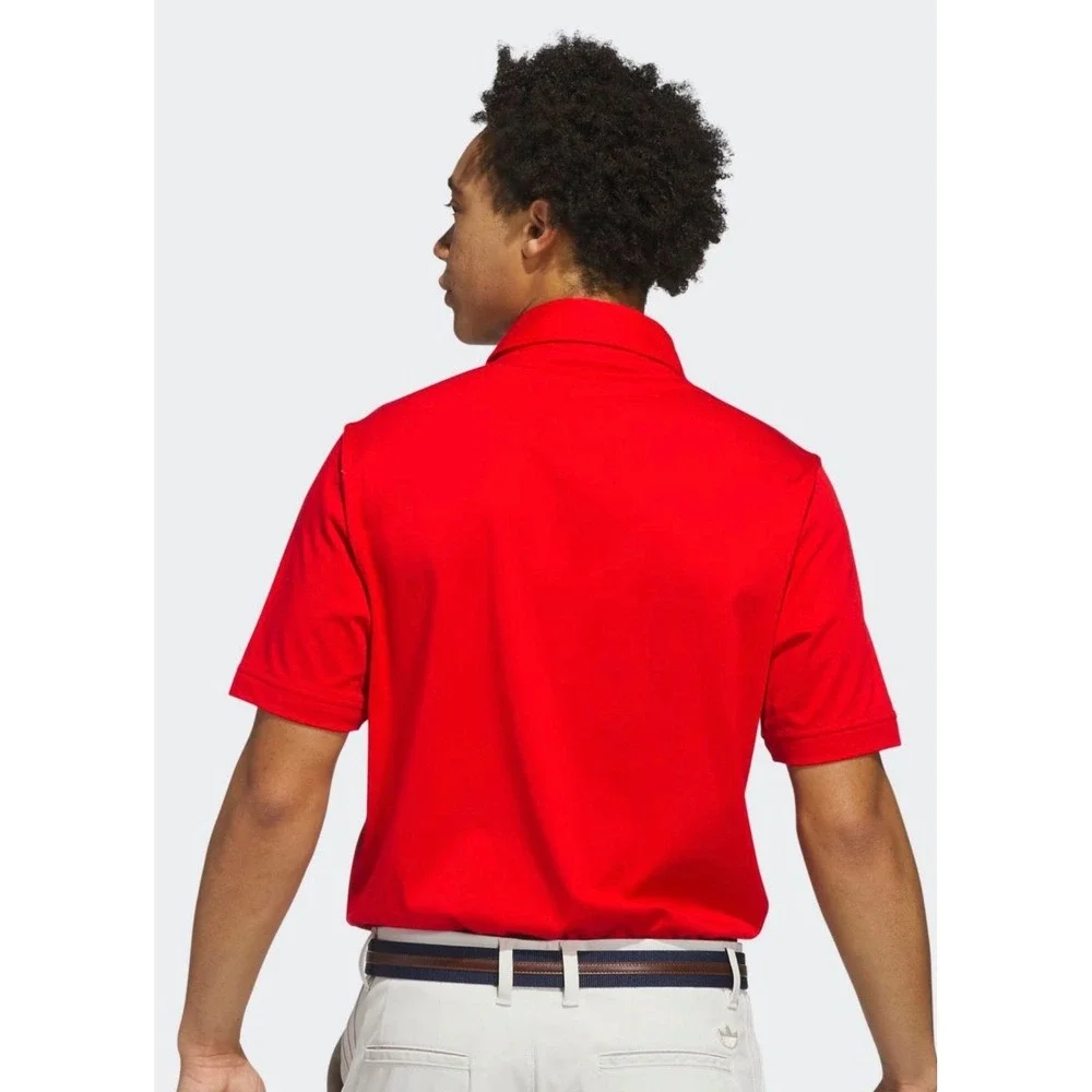 Adidas Originals Archive Pocket Golf Polo Shirt Red Scarlet Mens XL JW3956 NEW